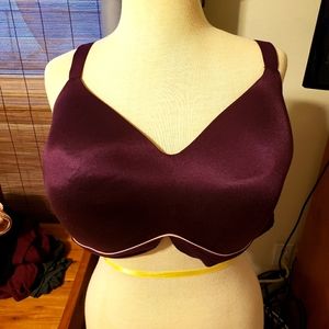 Cacique bra lightly lined Plum 48DDD/F Wireless